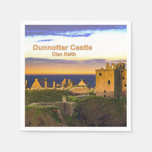 Dunnottar Castle -- Clan Keith Napkin