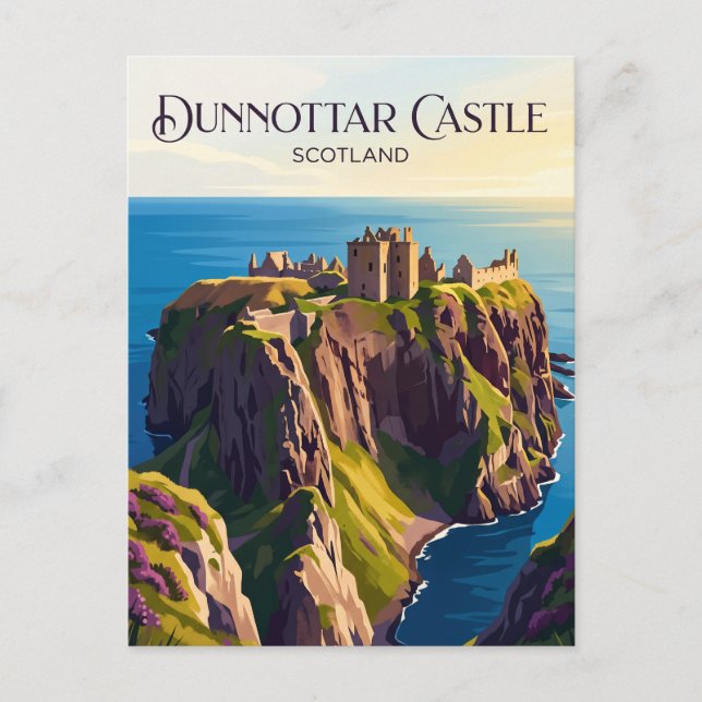Dunnottar Castle Scotland Postcard (Front)