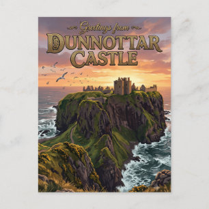 Dunnottar Castle United Kingdom Postcard