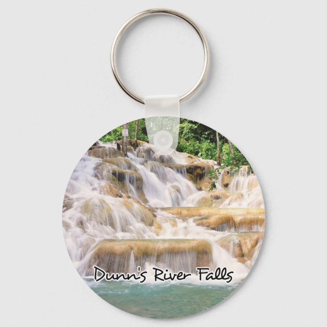 Dunn's River Falls Jamaica closeup Key Ring (Front)