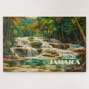 Dunns River Falls Jamaica Jigsaw Puzzle for Adults