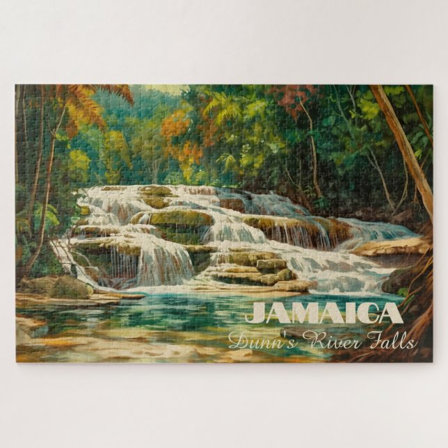 Dunns River Falls Jamaica Jigsaw Puzzle for Adults (Horizontal)