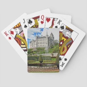 Dunrobin castle architecture photo playing cards