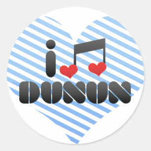 Dunun fan classic round sticker