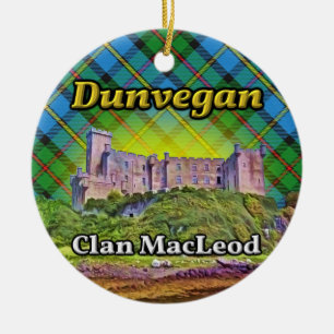 Dunvegan Castle Clan MacLeod Isle of Skye Scotland Ceramic Ornament
