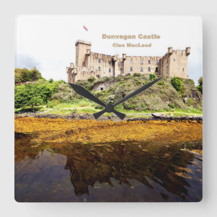 Dunvegan Castle Square Wall Clock
