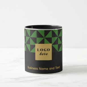 Duo black and olive moss craft - Business Logo Mug