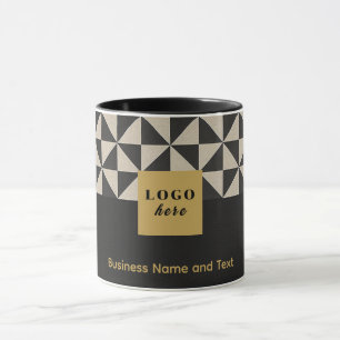 Duo black and stone grey craft - Business Logo Mug
