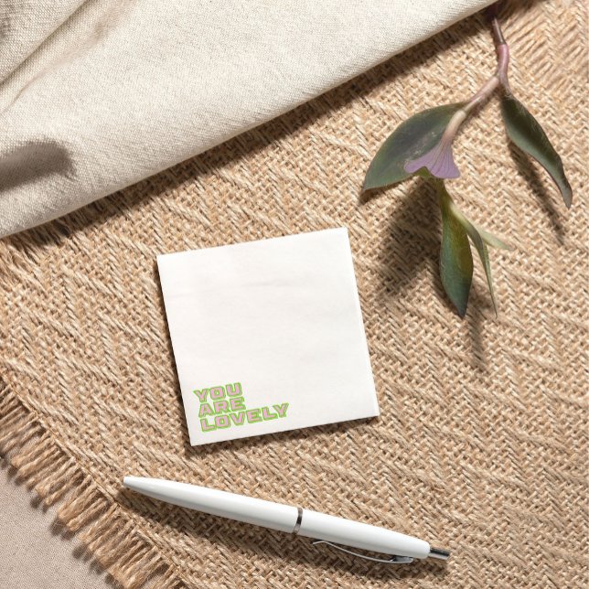 Duo colored typography-You are lovely mantra Post-it Notes (Creator Uploaded)
