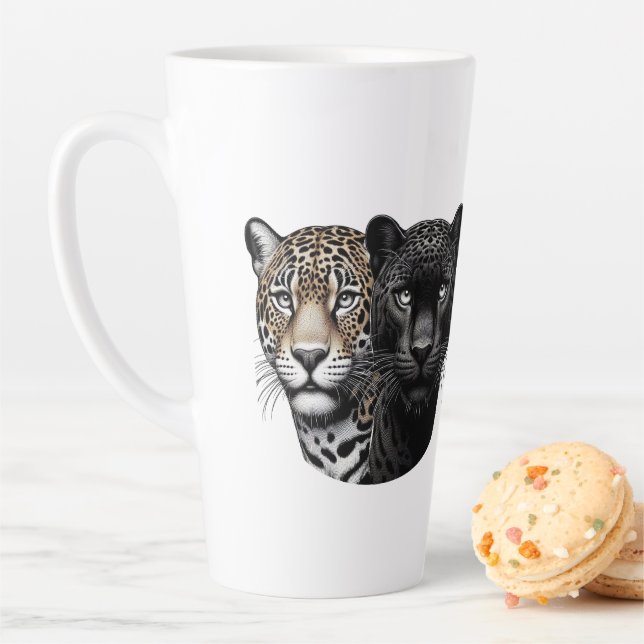 Duo of Jaguars Latte Mug (In Situ)