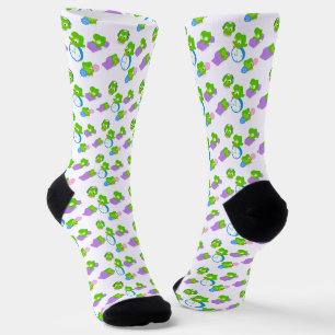 Duo Pattern Crew Socks