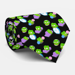 Duo Pattern Crew Socks Tie