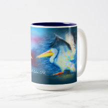 duo pelicans 19 mug