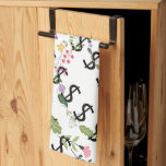 Duo Tone Dollar $ign White Floral Tea Towel<br><div class="desc">Decorative Kitchen Towel Brighten up any kitchen with new kitchen towels! Made of durable poly-blend, these towels are great for drying and will look vibrant with your text, monogram, or artwork. Designed for a lifetime of use, these machine washable kitchen towels look great and clean up well, too! Dimensions: 16"...</div>
