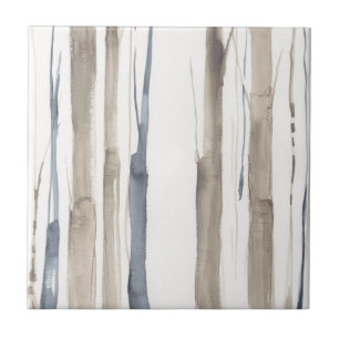 Duo Tone Trees II Ceramic Tile