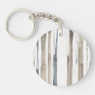 Duo Tone Trees II Key Ring