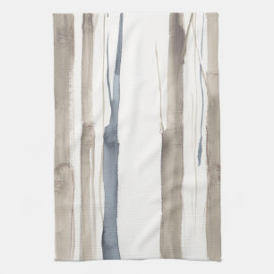 Duo Tone Trees II Tea Towel