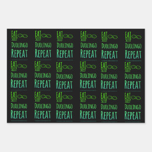 duolingo wrapping paper sheet