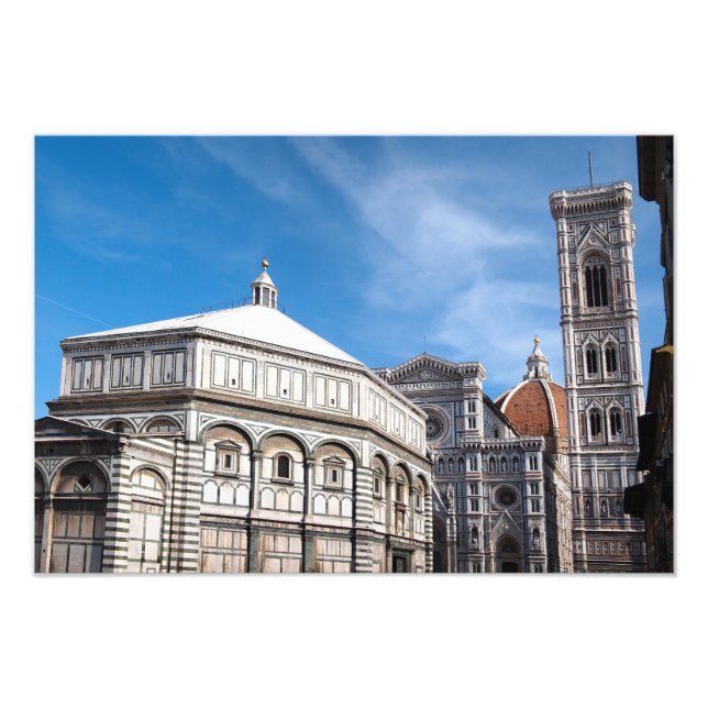 Duomo and Baptistry, Florence photo print (Front)