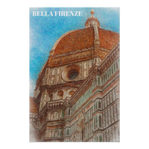 ** DUOMO Church AP12 Firenze Florence Italy Poster