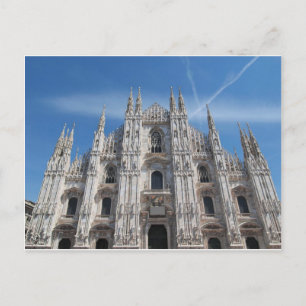 Duomo di Milano gothic cathedral church, Milan, It Postcard