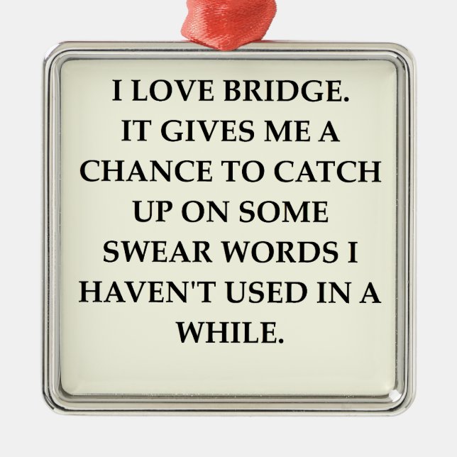 dup;icate bridge metal tree decoration (Front)