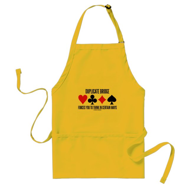 Duplicate Bridge Forces You To Think In Certain Standard Apron (Front)