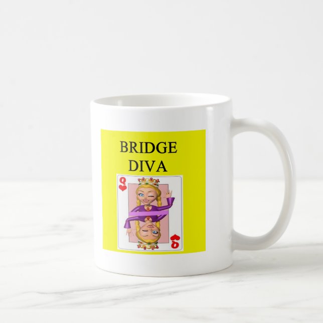 duplicate bridge game player coffee mug (Right)