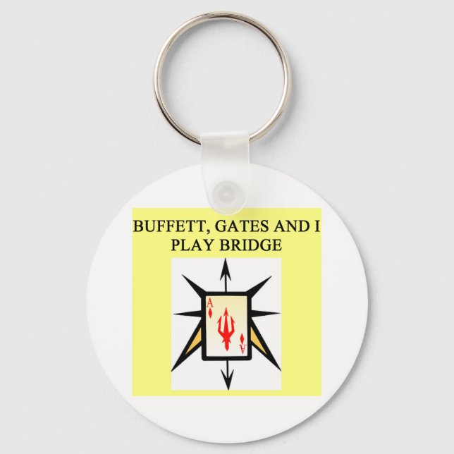 duplicate bridge game player key ring (Front)