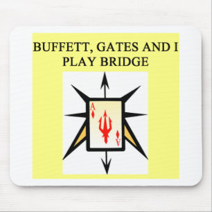 duplicate bridge game player mouse pad