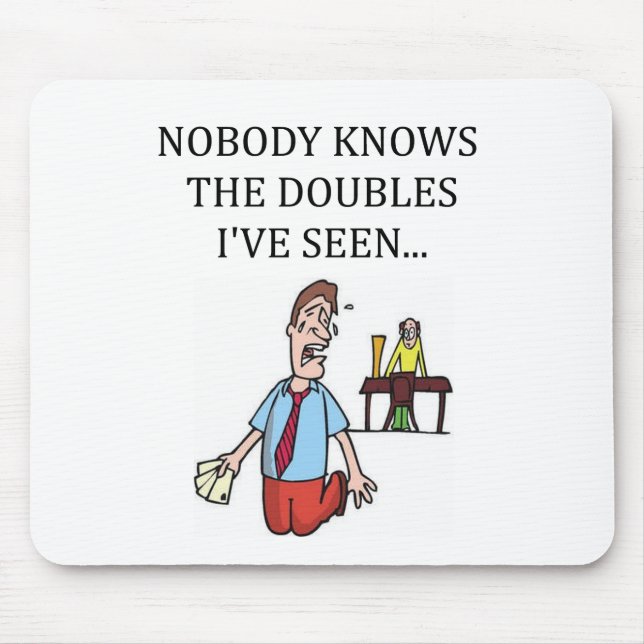 duplicate bridge game player mouse pad (Front)