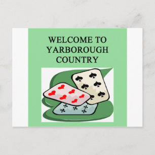 duplicate bridge game player yarborough postcard