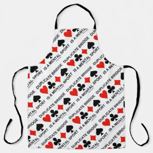 Duplicate Bridge Is A Mental Sport Four Card Suits Apron