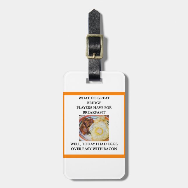 duplicate bridge luggage tag (Front Vertical)