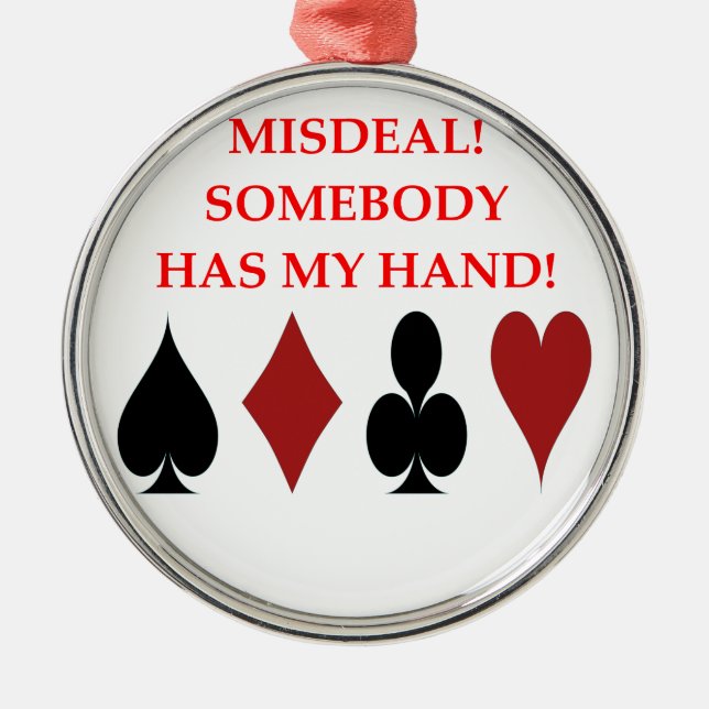 duplicate bridge metal tree decoration (Front)