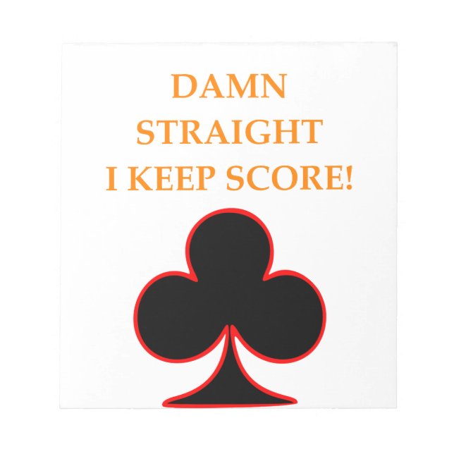 duplicate bridge notepad (Front)