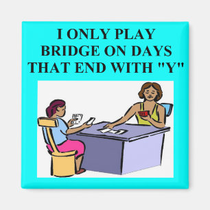 duplicate bridge player design magnet