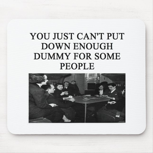 duplicate bridge player design mouse pad (Front)