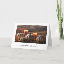 Duplicate greeting card autumn
