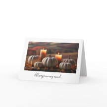 Duplicate greeting card autumn