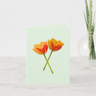 Duplicated Tulip Thank You Card