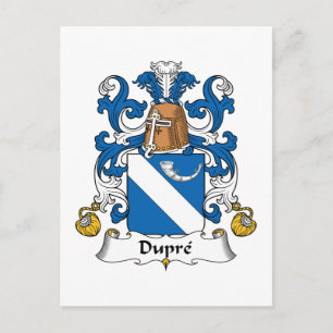 Dupre Family Crest Postcard