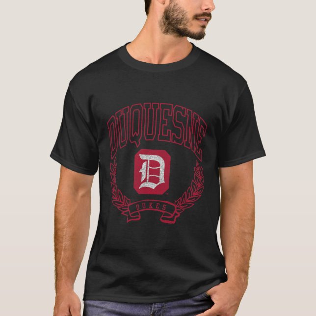 Duquesne Dukes Victory Vintage Navy T-Shirt (Front)