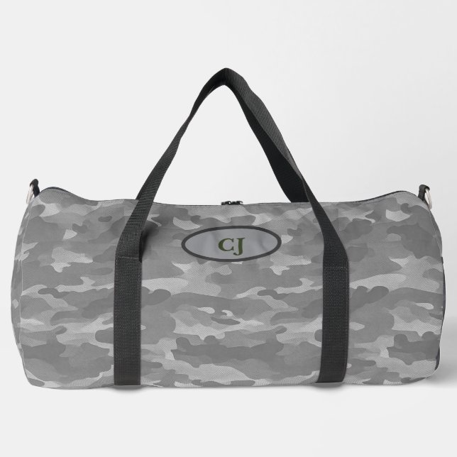 Durable Grey Camouflage Backpack for Adventurers (Front)