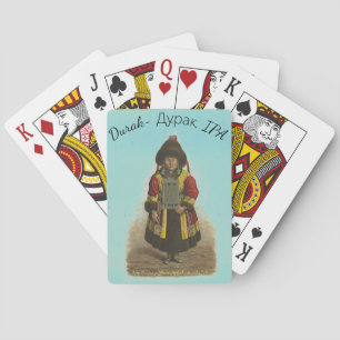 "Durak (Russian:) Дурак, IPA" Playing Cards