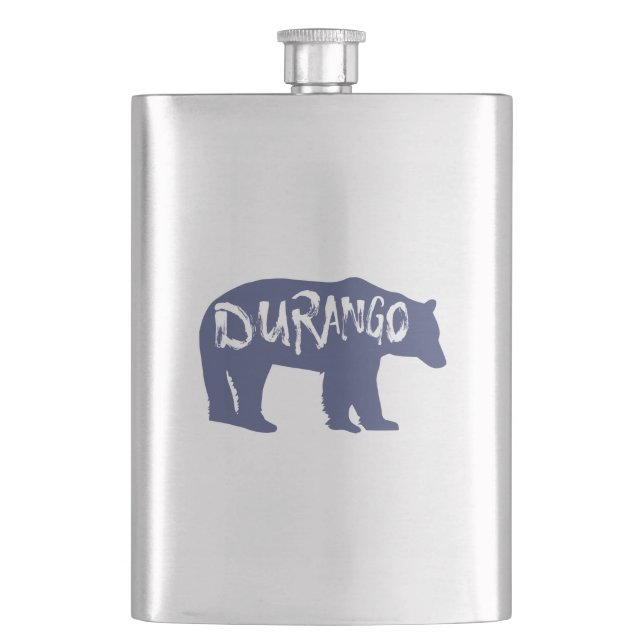 Durango Bear Hip Flask (Front)