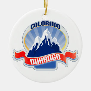 Durango Colorado Ceramic Ornament