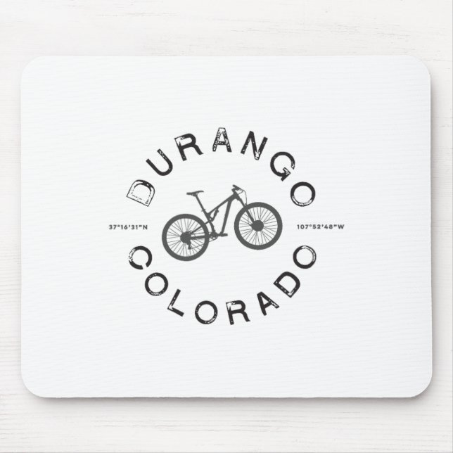 Durango Colorado Mountain Biking T  Mouse Pad (Front)