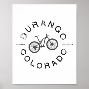 Durango Colorado Mountain Biking T Poster