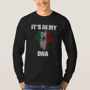 Durango Mexico It's In My Dna Mexican Flag Fingerp T-Shirt